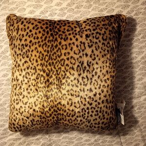 Wild Safari Leopard Print Pillow